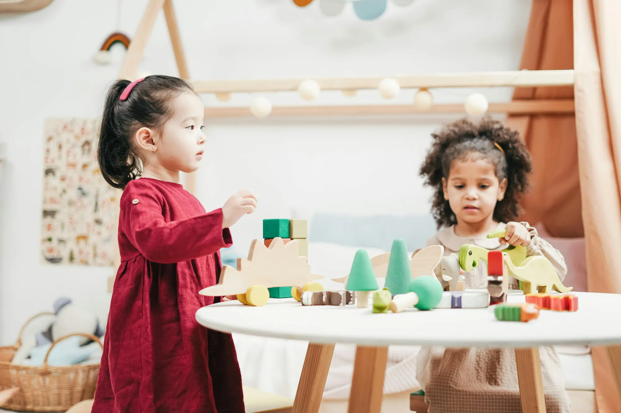 kids playing happily